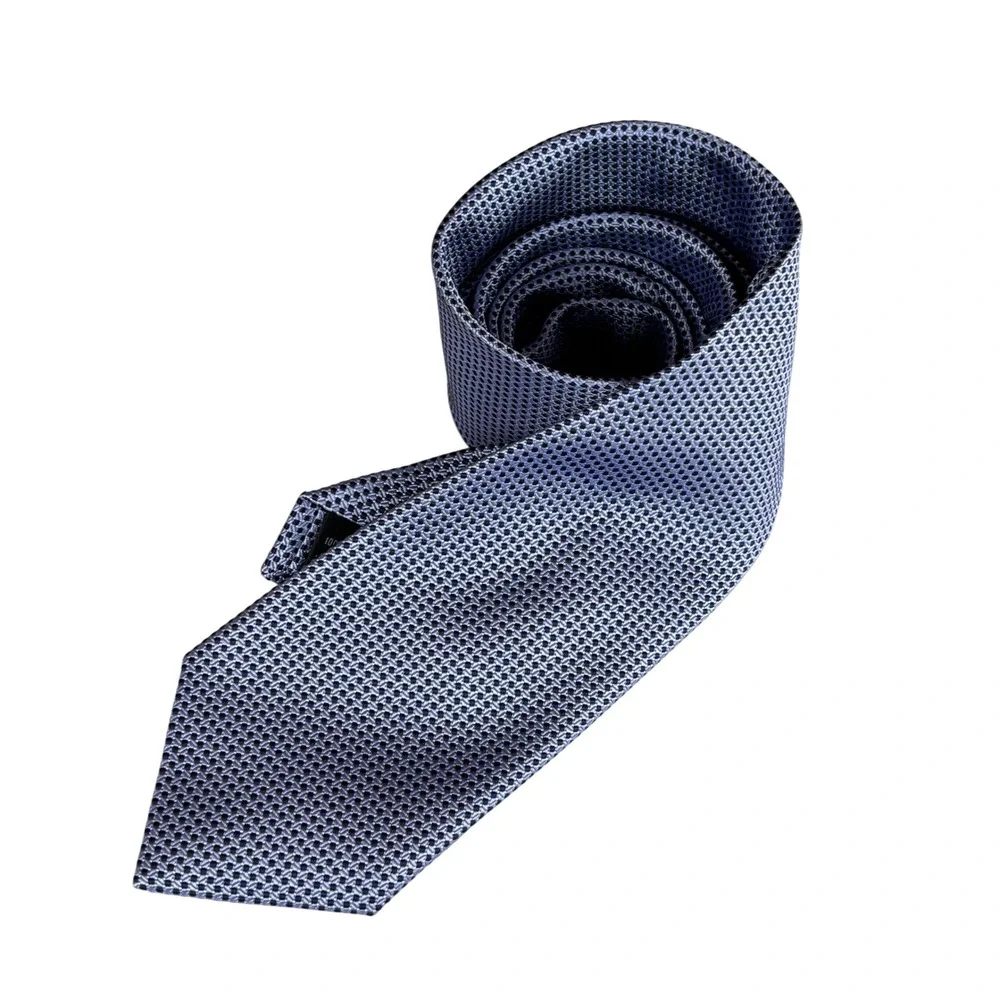 Jos A. Bank Mens Neck Tie Signature Collection Blue‎ Textured Professional